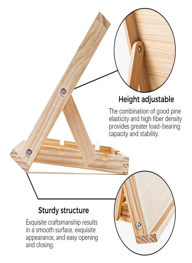 koseibal Art Easel for Painting, Tabletop Wooden Easel Stand，Adjustable Angle Portable Easel for Canvas, Ipad, Book, Artwords Display （2 Pack） - Image 5