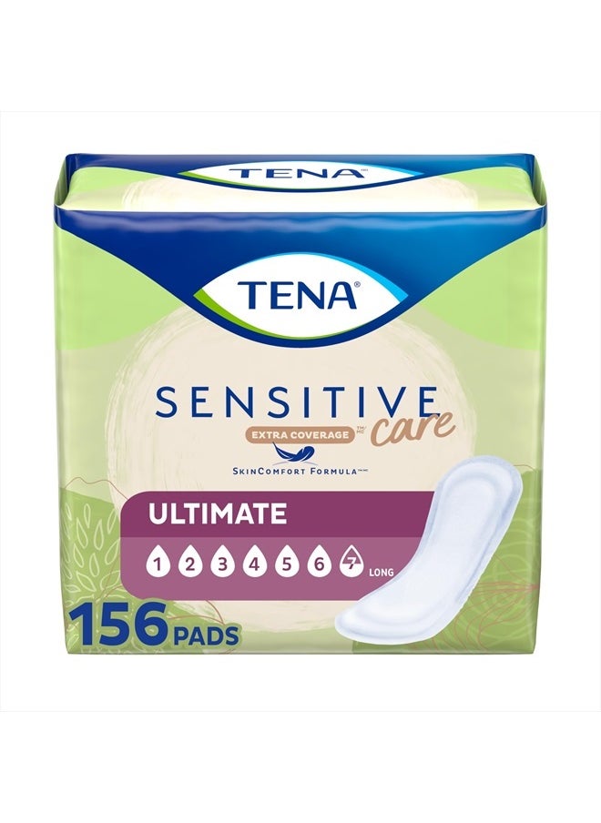 Tena - Incontinence Pads, Bladder Control & Postpartum for Women, Ultimate Absorbency, Long Length, Intimates - 156 Count - Image 1