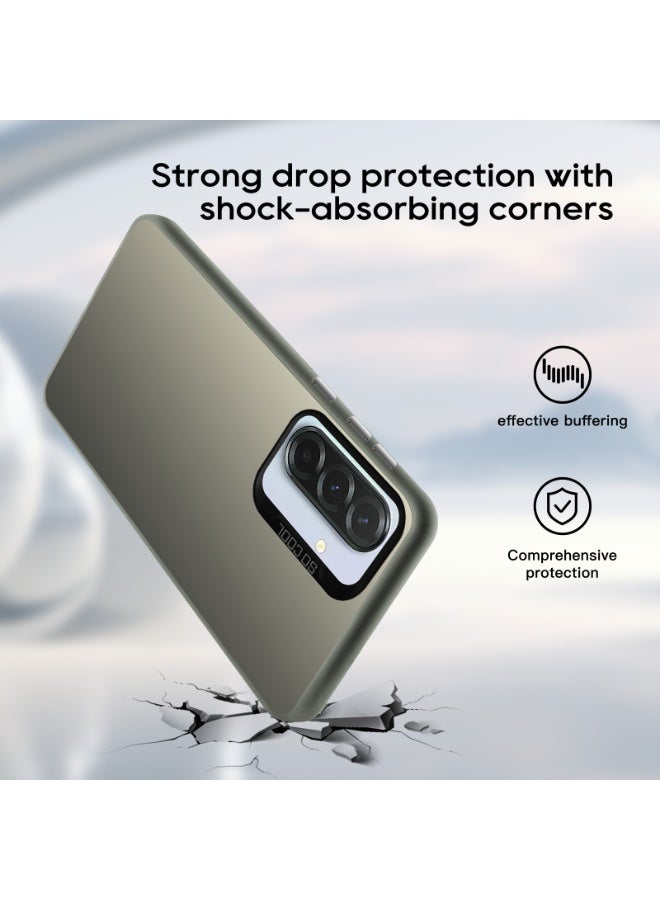 LiuShan Samsung Galaxy A36 5G/A56 5G Case, Slim TPU Bumper Phone Cover,360°Full Body Shockproof Protective Phone Case for Samsung A36 5G/A56 5G Gray - Image 2