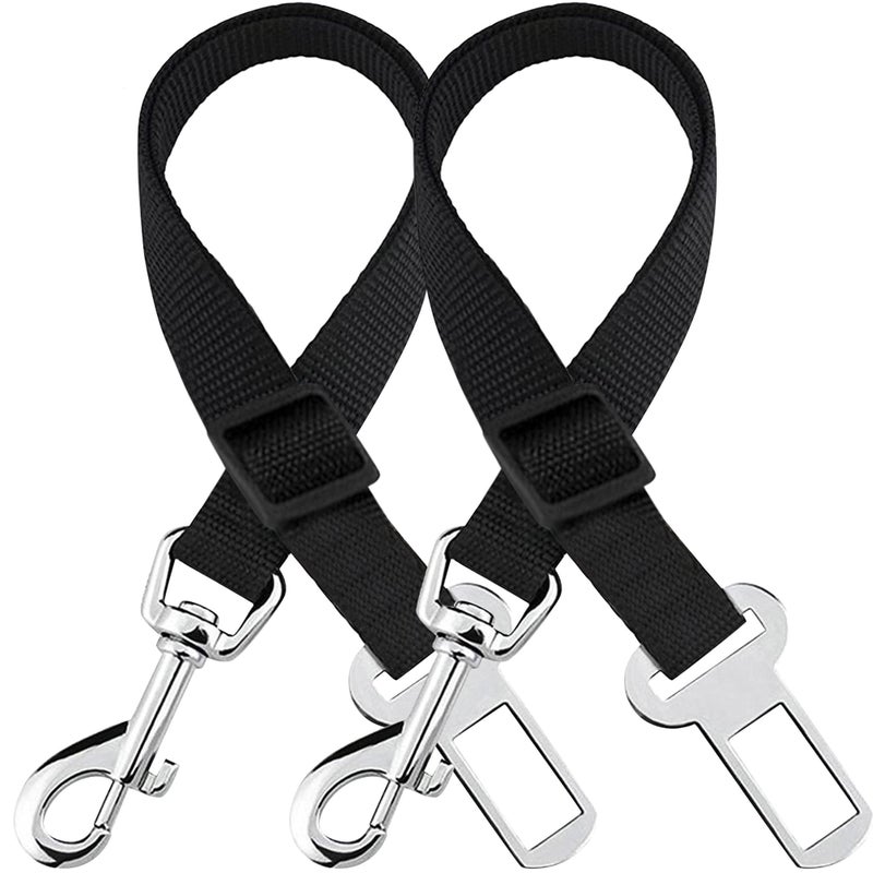 SunGrow Dog Seat Belt for Car, Adjustable Nylon Pet Seatbelt, Supports All Cars, Dog Car Leash Seat Belt, Seatbelt for Dogs, Cats & Ferrets Travel Harness - Image 1