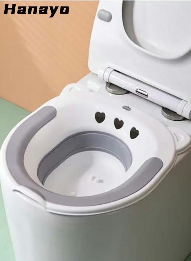 Hanayo Sitz Baths for toilet Seat Bidet Postpartum Care Basin Pregnant Women  Cleanse Vagina or Anal Region Best with Soothics Sitz Bath Soak ﻿  - Image 1