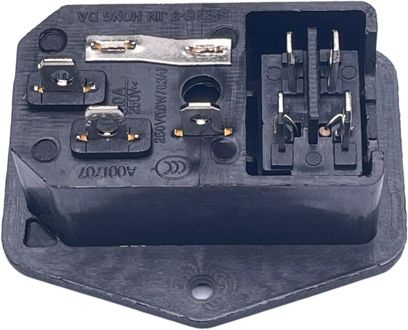 CESS AC Power Socket With Switch & Fuse & Lamp,Chassis/Panel Mount - AC Socket & Fuse & Swtich (2 PACK) - Image 3