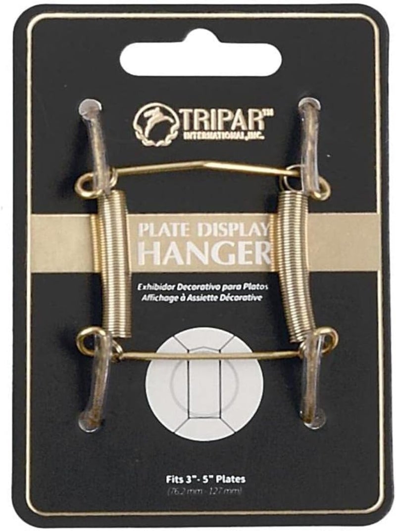 TRIPAR 3-5 Inch Brass Plate Wire Wall Plate Hanger - Image 4