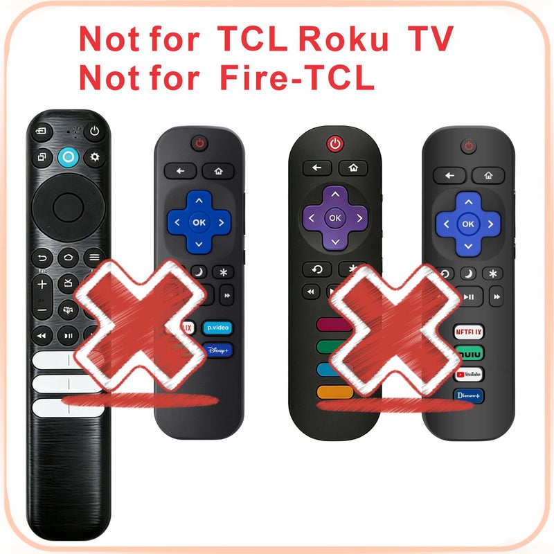 B BraiNice Smart Remote Compatbile with TCL Remote Control Replacement, Voice Control, New Upgraded RC802V Universal for TCL TV remotes, Google, Android Smart TVs, Control para remoto - Image 2