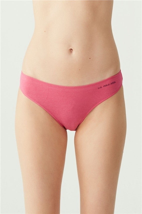 U.S. Polo Assn. Women's 5-Pack Economical Thin Elastic Briefs Black White Skin  - Image 1