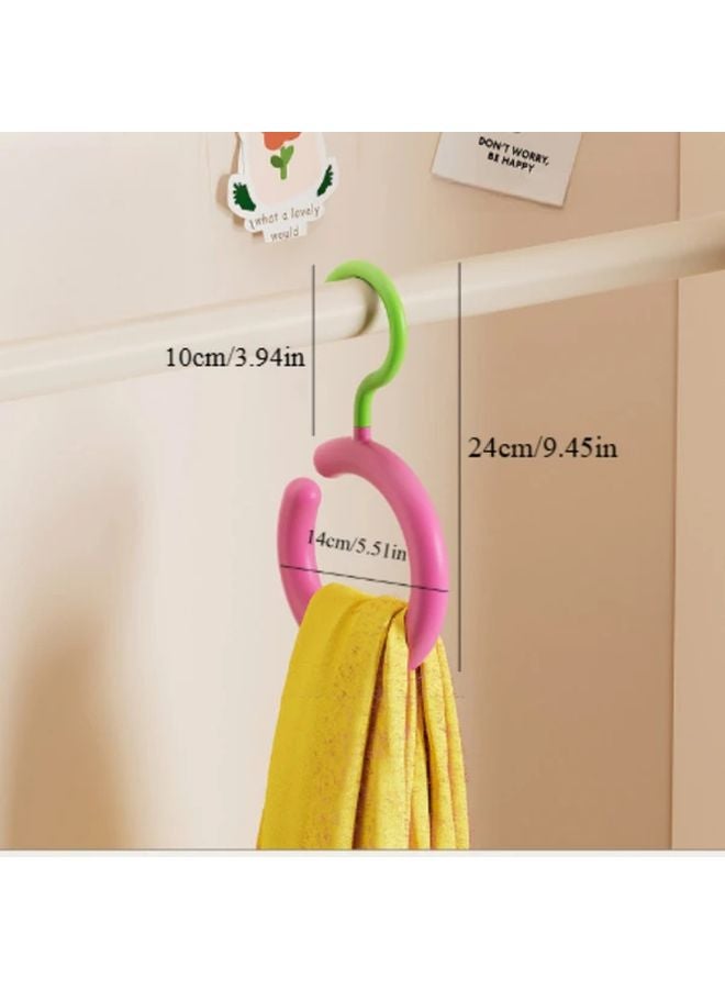 2pcs Random Color Rotating Scarf Hat Holder No Punching Wall Mount Display Stand - Image 4