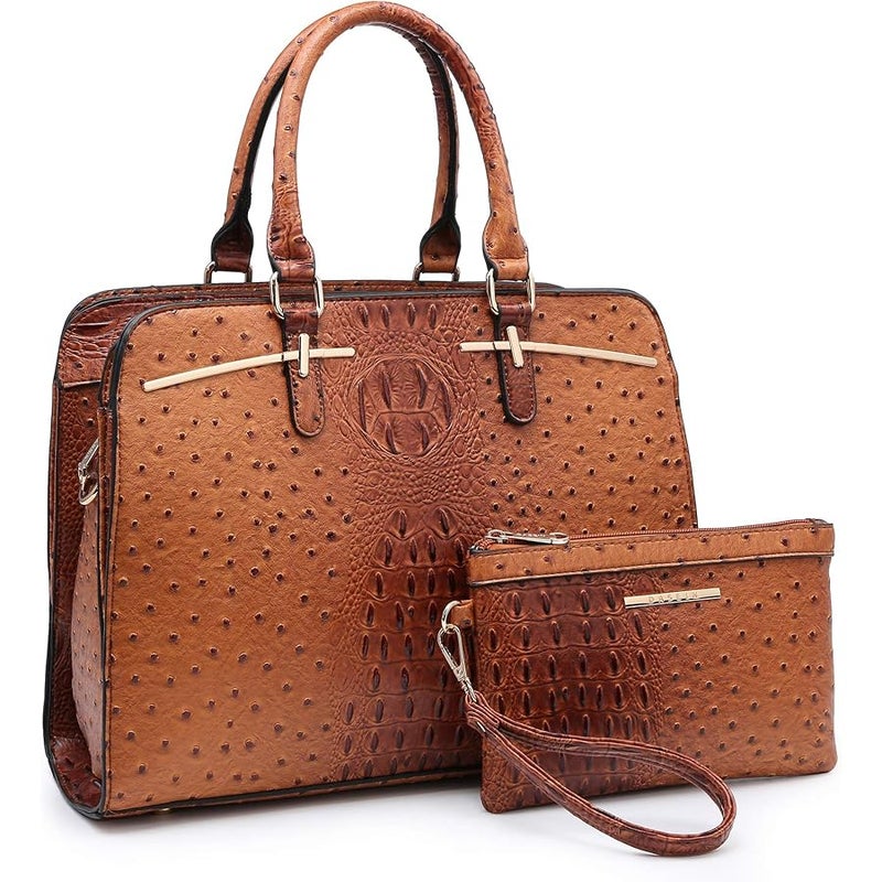 DASEIN Women Satchel Handbags Shoulder Purses Totes Top Handle Work Bags With Matching Wallet - Image 1