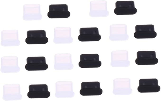 USB C Port Plugs 20 Pcs Assorted Color Protective Covers Prevents Dust Dirt Easy Install - Image 1