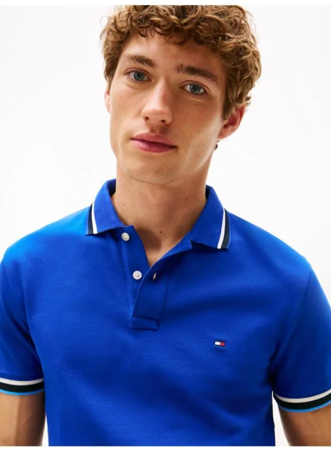 تومي هيلفيغر Logo Slim Fit Polo