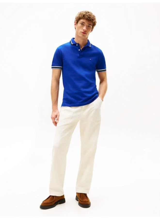 تومي هيلفيغر Logo Slim Fit Polo