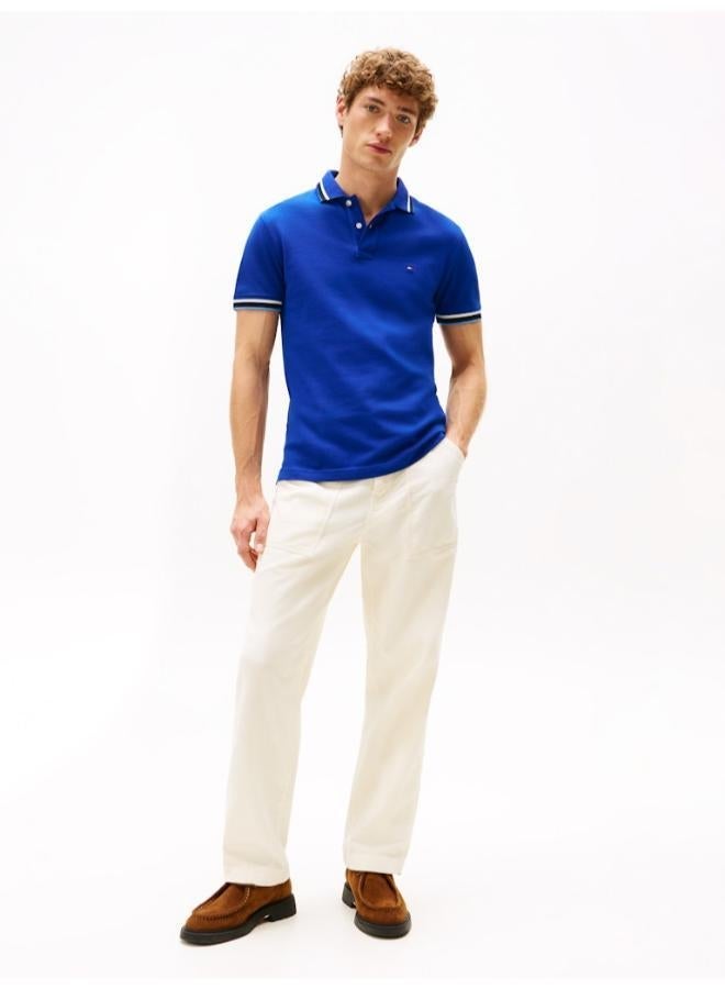 TOMMY HILFIGER Logo Slim Fit Polo - Image 4