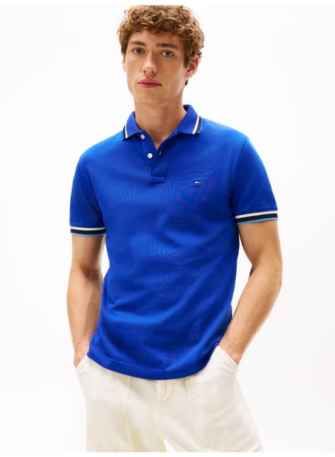 TOMMY HILFIGER Logo Slim Fit Polo - Image 1