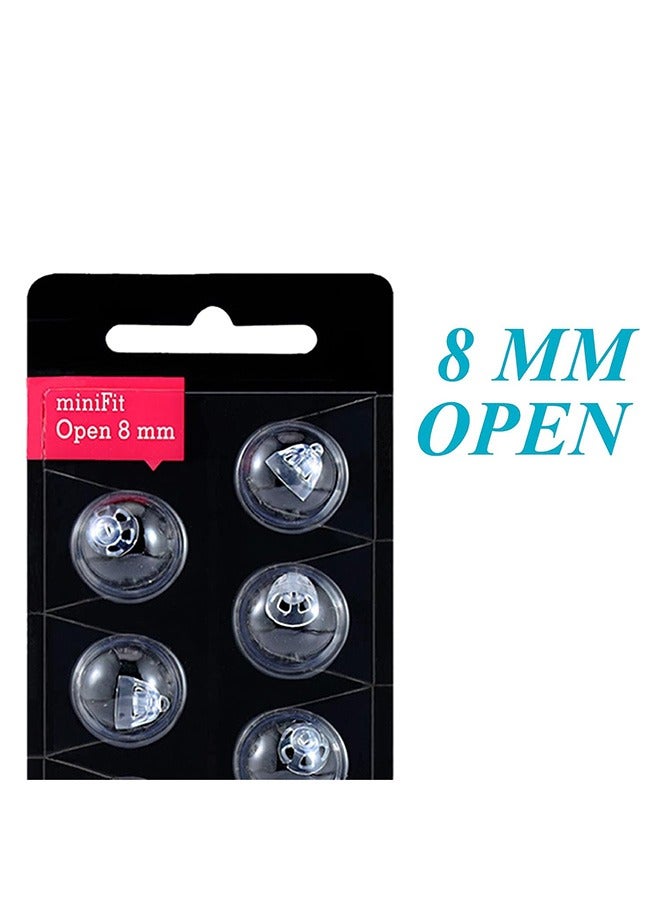 Tingoton Tingoton Hearing Aid Domes for Oticon MiniFit Open Vent Bass Domes: 3 Packs (8mm),Universal Domes for Oticon Hearing Aid Supplies  - Image 5