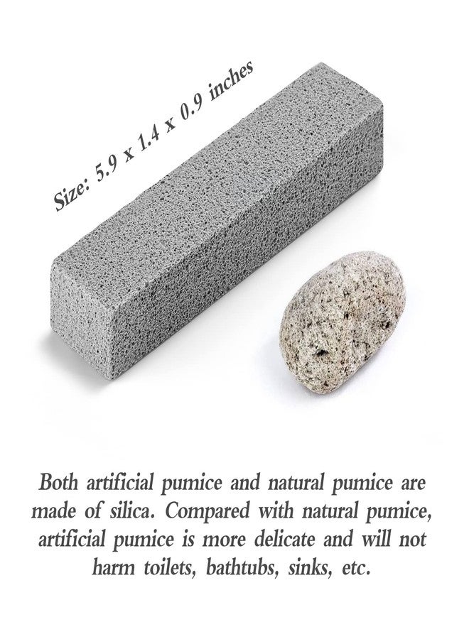 Lenicany 6Pack Pumice Stone for Toilet Cleaning Bowl Stick,Powerfully Cleans Hard Water Rings, Calcium Buildup & Stains, Suitable for Cleaning Toilet, Bathtubs, Kitchen Sink, Grill - Image 3