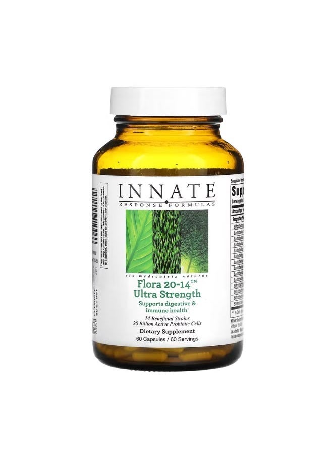 Innate Response Formulas Flora 20 14 Ultra Strength 60  Capsules  - Image 1