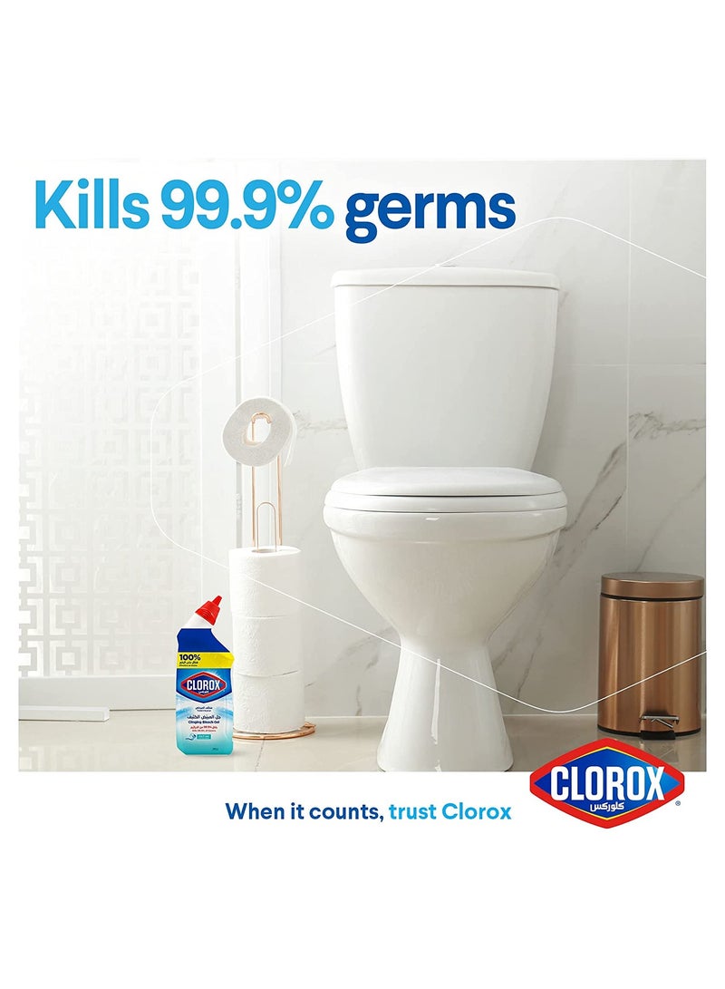 Clorox Toilet Cleaner Clinging Bleach Gel Cool Wave Scent With Bleach 709ml - Image 3