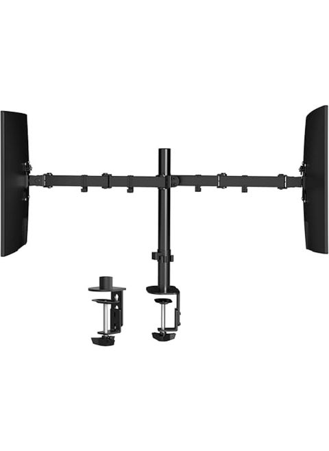 Dual Monitor Arm Desk Mount – Adjustable Stand for Two Computer Screens
