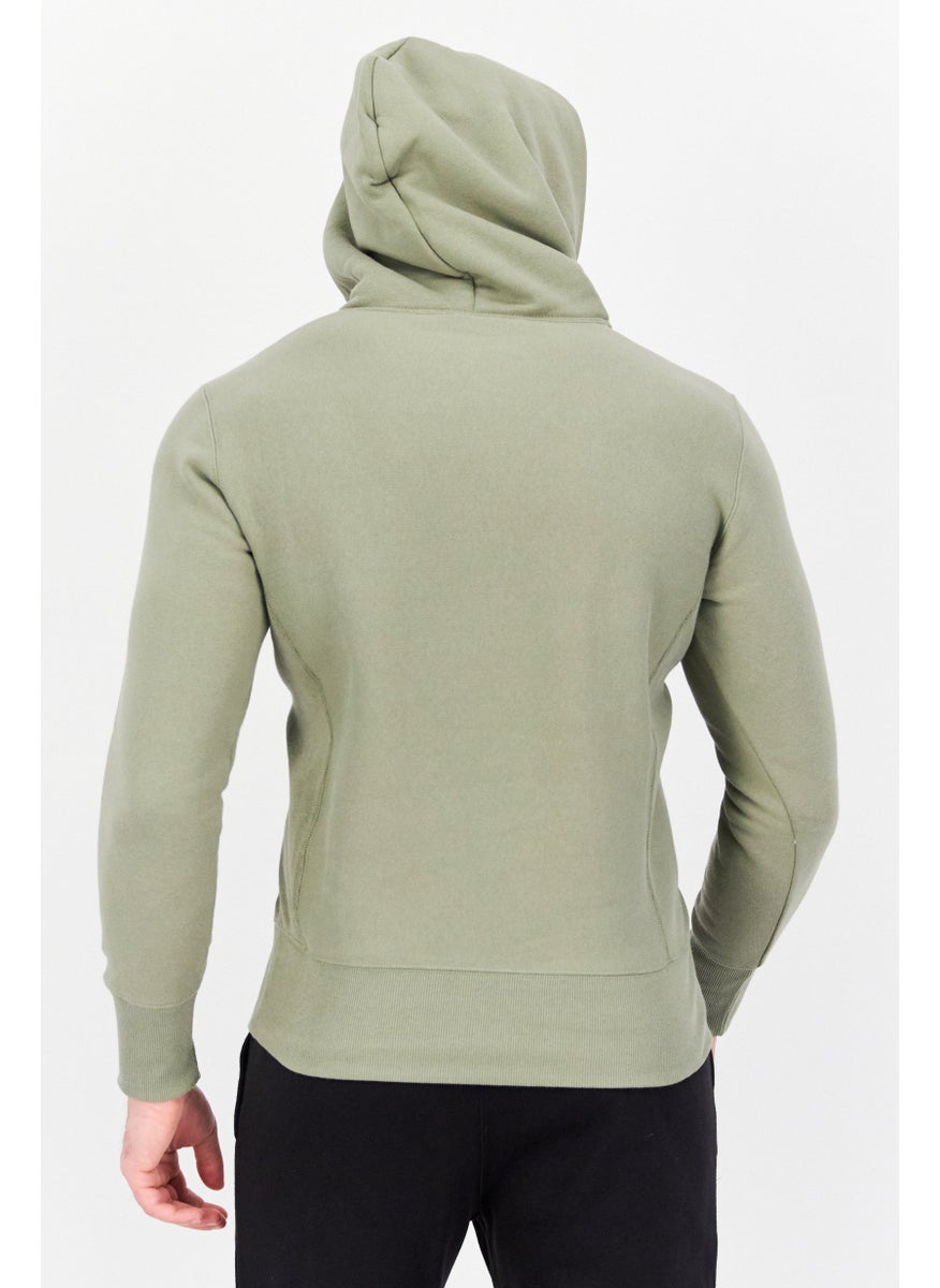 Champion Men Sportswear Fit Long Sleeves Training Sweatshirts, Pale Olive  - Image 4