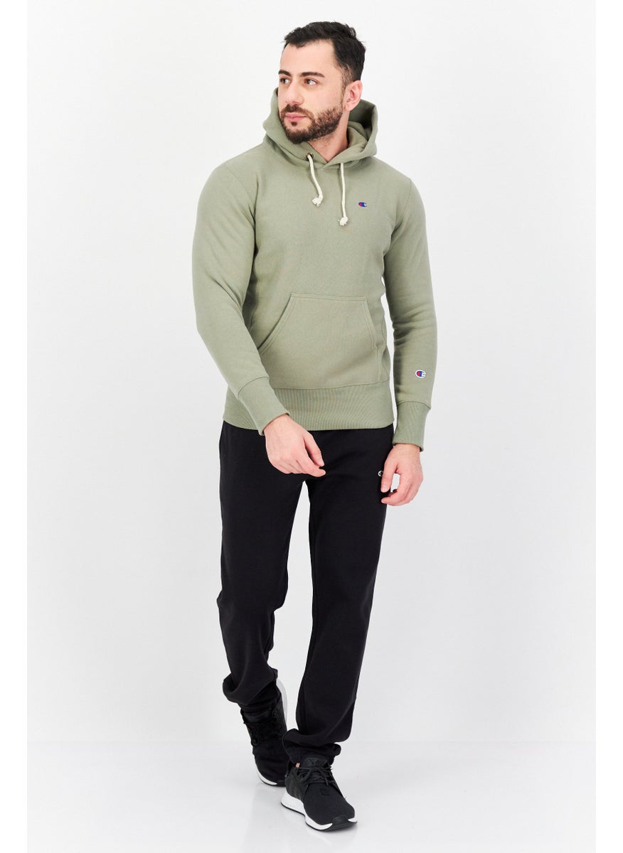 Champion Men Sportswear Fit Long Sleeves Training Sweatshirts, Pale Olive  - Image 2