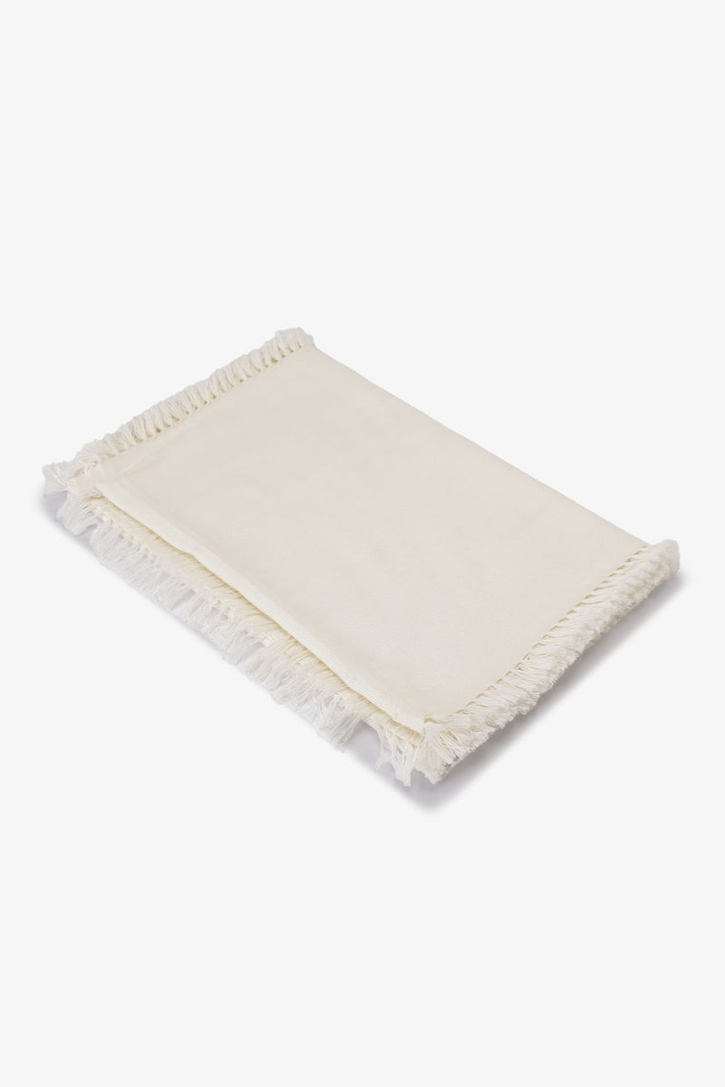 Carina Fringed Cotton Table Runner - Image 1