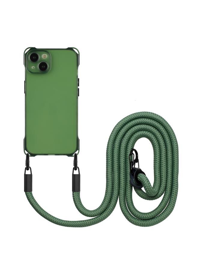 S-TOP Case For iPhone 13 Four-corner Shockproof TPU Phone Case with Lanyard - Image 1