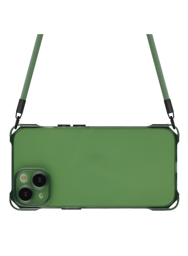 S-TOP Case For iPhone 13 Four-corner Shockproof TPU Phone Case with Lanyard - Image 3