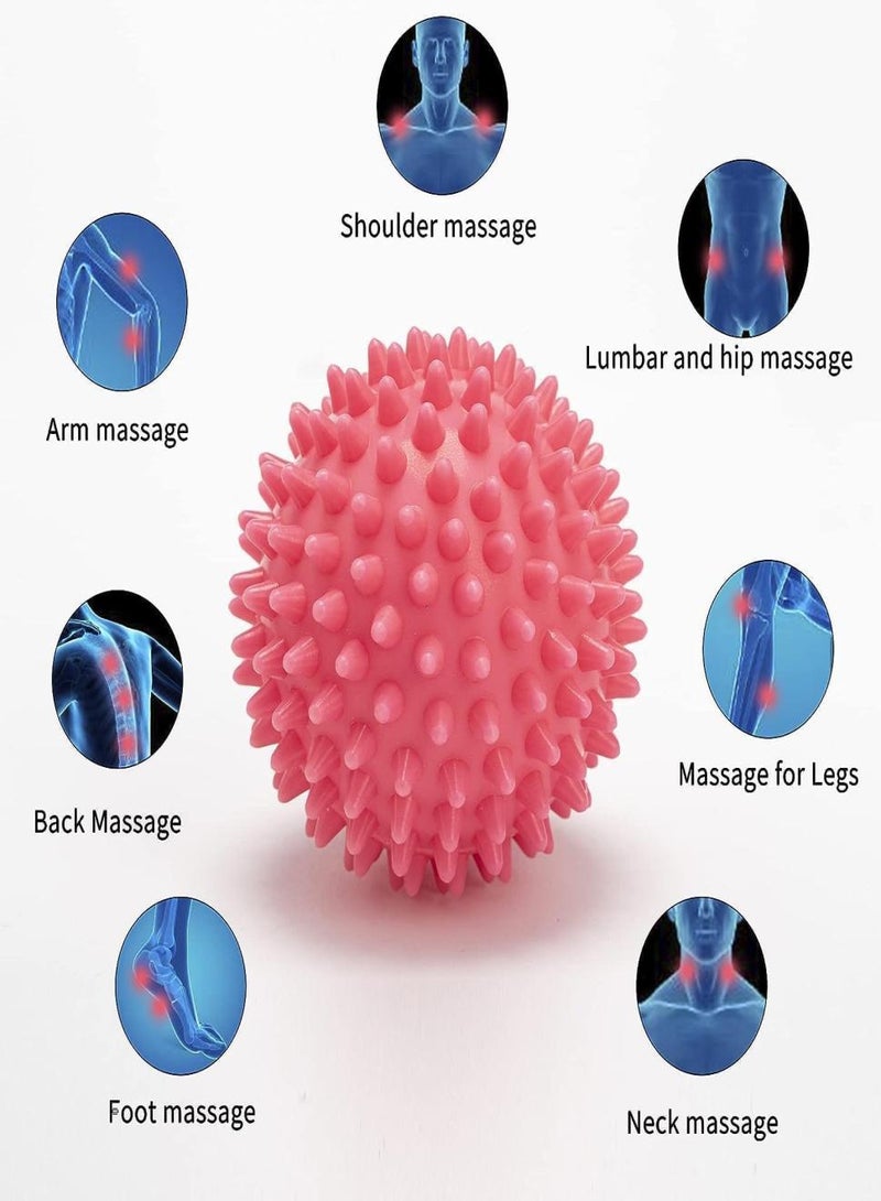 KHAJUL 2-Piece Massage Ball, Hard Spike Massage Ball, Foot Massager, Increase Flexiblity, for Plantar Fasciitis Relief and Back Pain - Image 4