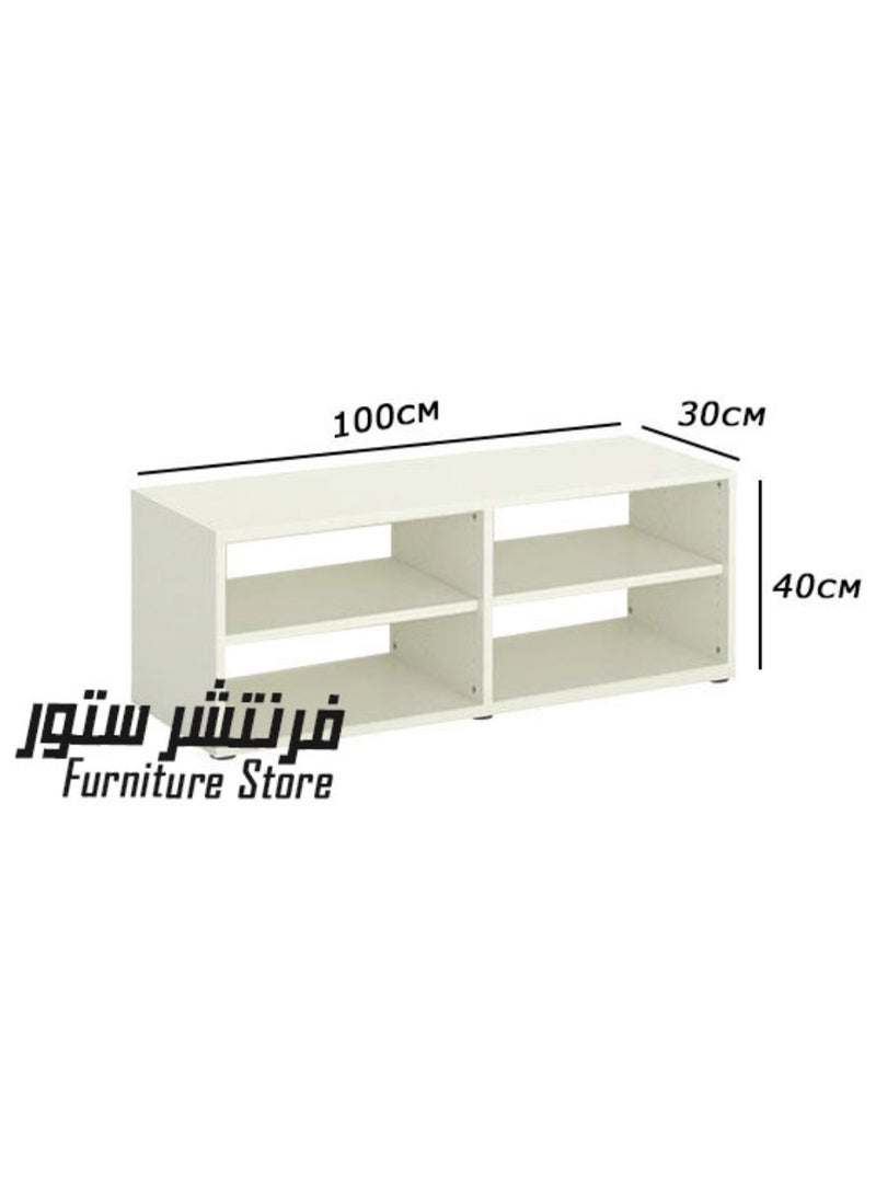فرنتشر ستور وحدة تليفزيون مودرن - ارتفاع 40 سم - عرض 100 سم - عمق 30 سم ، من فرنتشر ستور.  - Image 3