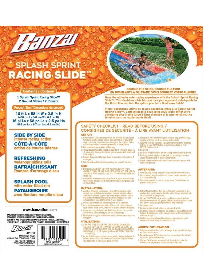Banzai - Splash Sprint Racing Slide - Image 1