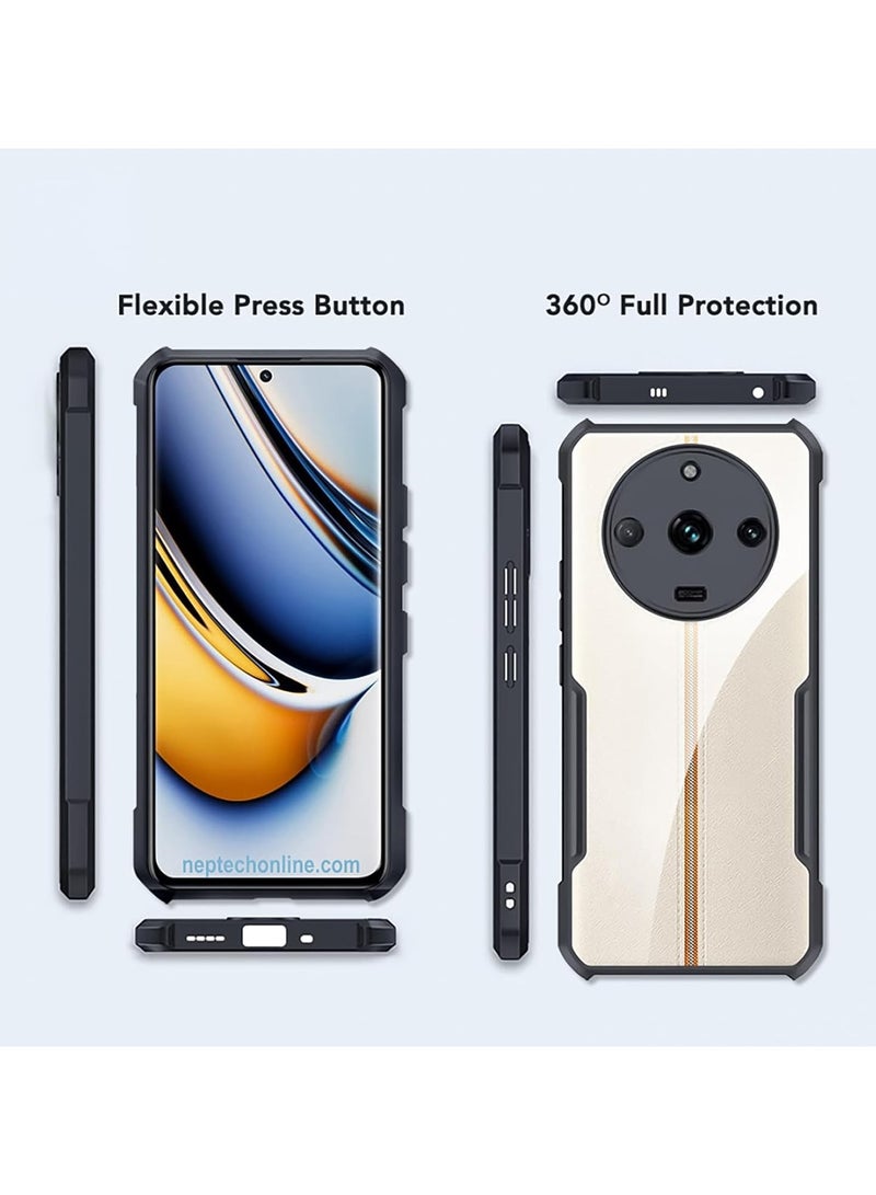 إكسوند غطاء لـ Realme 11 Pro، غطاء حماية للعدسة، غطاء مقاوم للصدمات من TPU+PC، غطاء واقي نحيف مقاوم للاصفرار - Image 2