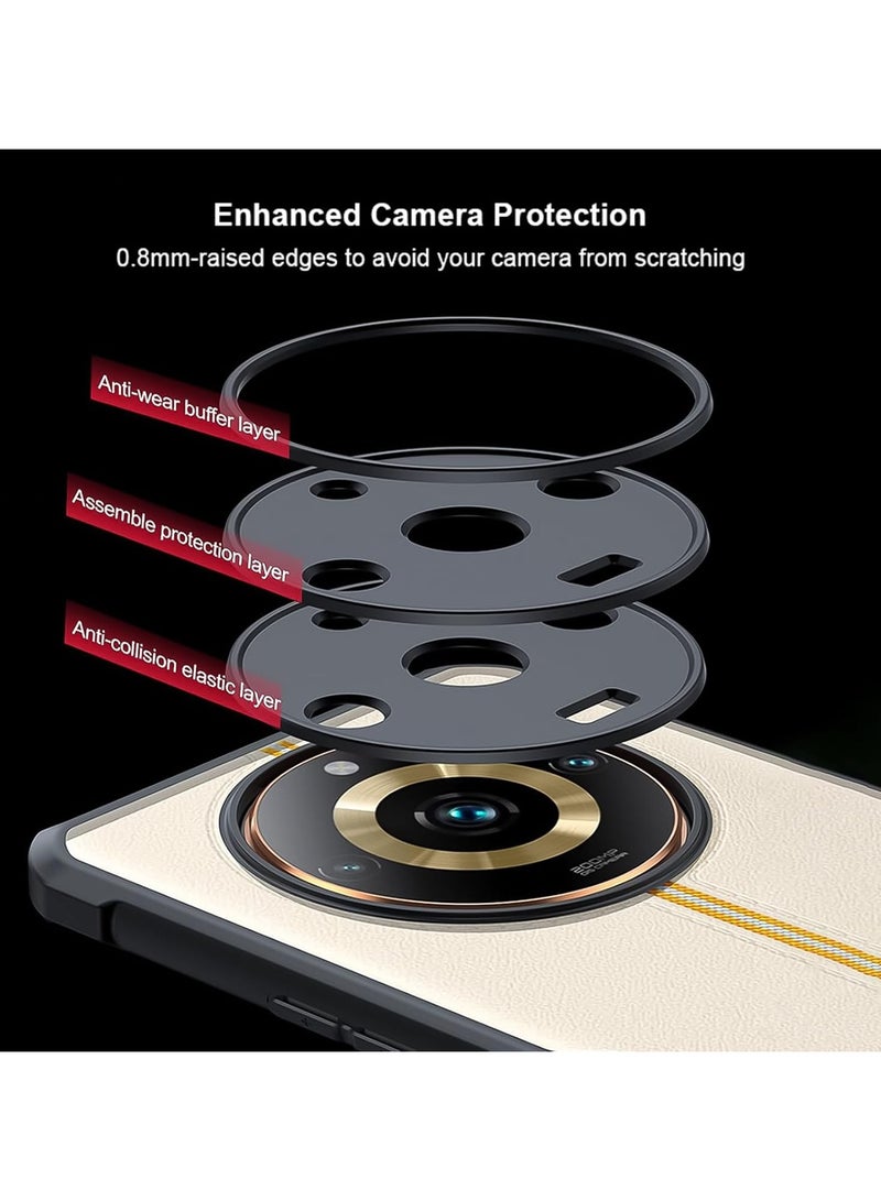 إكسوند غطاء لـ Realme 11 Pro، غطاء حماية للعدسة، غطاء مقاوم للصدمات من TPU+PC، غطاء واقي نحيف مقاوم للاصفرار - Image 4