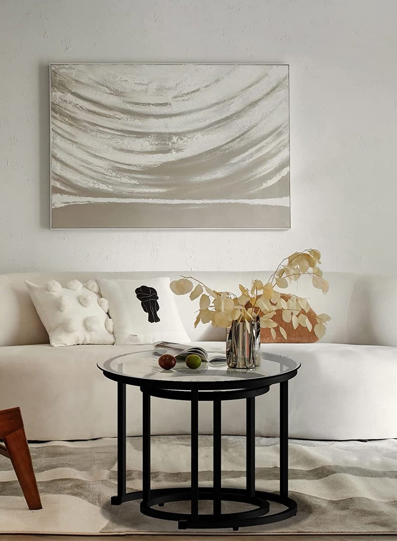 AGD Coffee Table,2 metal tables for the living room and bedrooms in a modern and simple way - Image 4