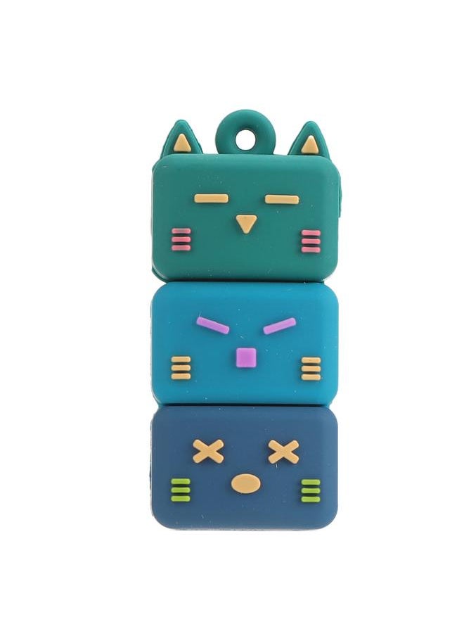Thoraya PVC soft glue USB flash drive cute cartoon USB flash drive stacking cat USB flash drive gift USB flash drive 64G  - Image 1