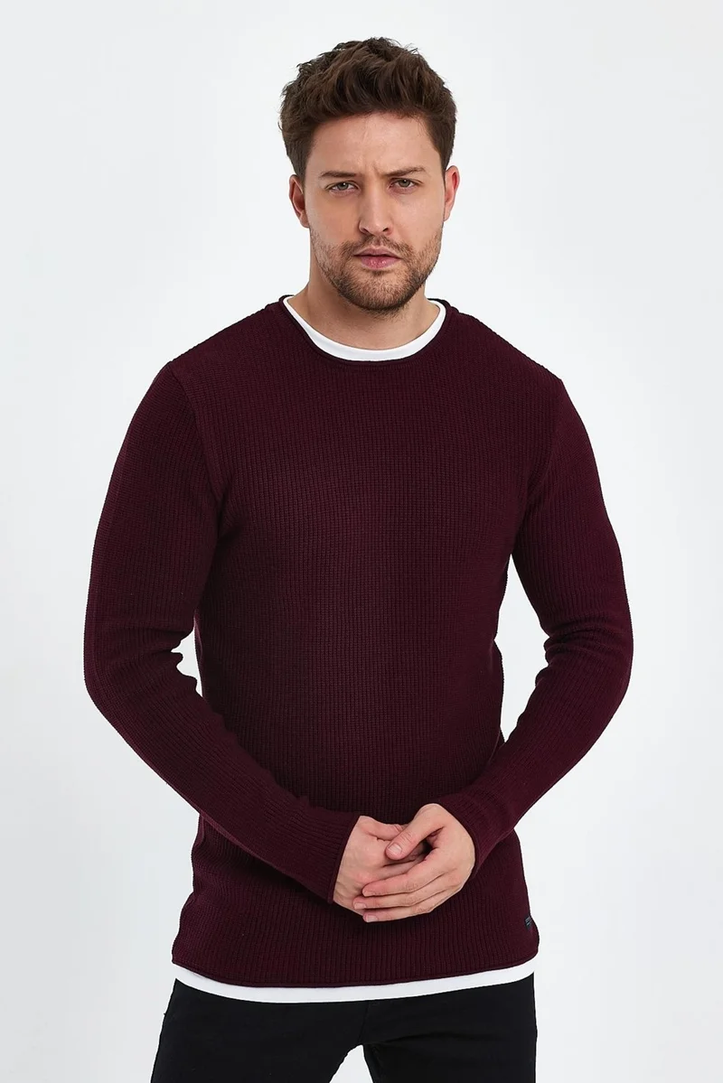 Alexander Gardi Garni Claret Red Knitwear Sweater (E20-EZEE03)