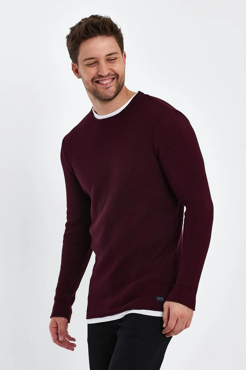 Alexander Gardi Garni Claret Red Knitwear Sweater (E20-EZEE03)
