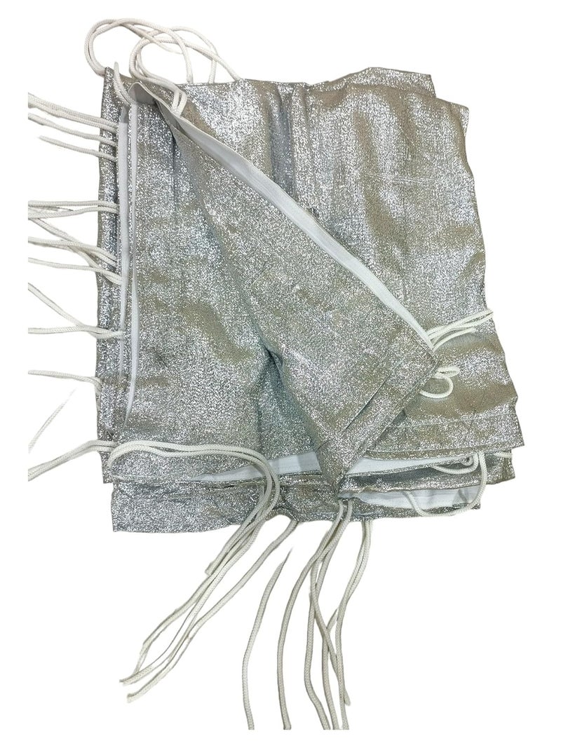 Metro Cinelight Silver Bounce Fabric for Skimmer Cloth Studio Cloth Photography and Videography Cloth 8x8  - Image 1