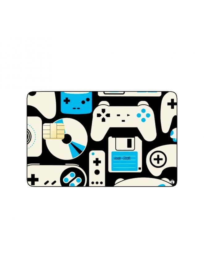 RKN PRINTED BANK CARD STICKER Vintage Video Games Joysticks - Image 2