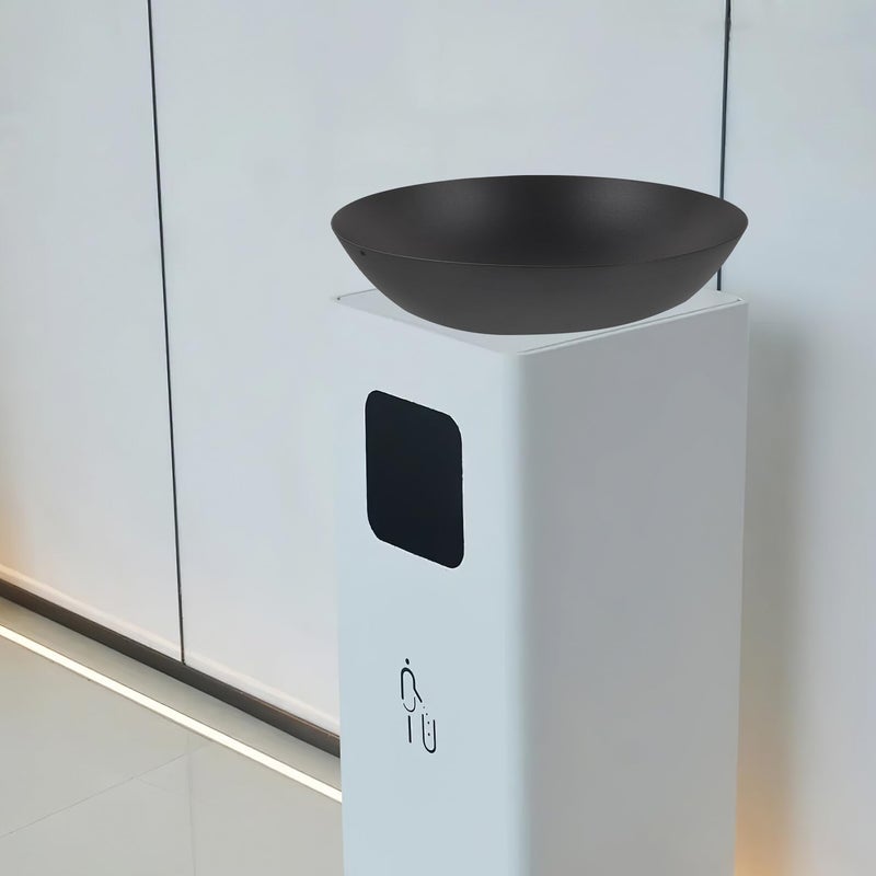 Reusable Metal Ashtray with Cigarette Butt Container Floor Standing Indoor Use - Image 5