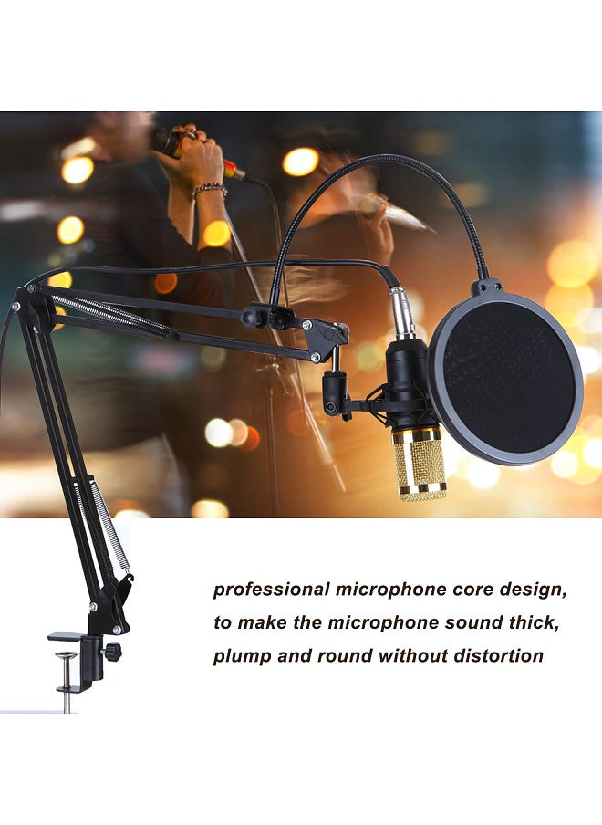 Generic - BM800 Professional Suspension Microphone Kit Studio Live Stream Broadcasting Recording Condenser Microphone Set - Image 1