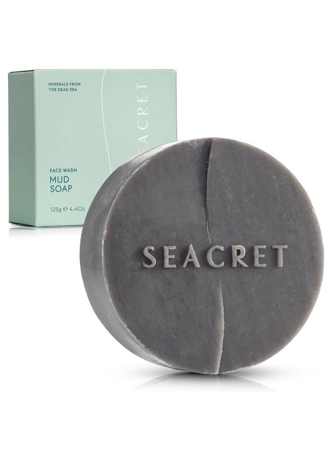 Seacret Dead Sea Minerals Mud Soap 100% Natural and Authentic, 1 Bar. 4.4 oz - Image 1