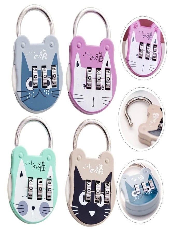 COMYTRICKS Multi-Function Locker Lock Small Pad Lock Wear-Resistant Locker Lock Home Accessory Multi-Function Combination Lock Cartoon Padlock Wear-Resistant Pad Lock (Multicolor) - Image 4