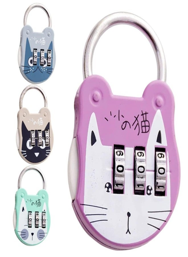 COMYTRICKS Multi-Function Locker Lock Small Pad Lock Wear-Resistant Locker Lock Home Accessory Multi-Function Combination Lock Cartoon Padlock Wear-Resistant Pad Lock (Multicolor) - Image 1