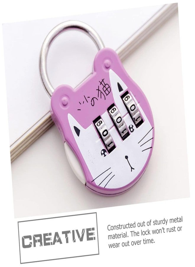 COMYTRICKS Multi-Function Locker Lock Small Pad Lock Wear-Resistant Locker Lock Home Accessory Multi-Function Combination Lock Cartoon Padlock Wear-Resistant Pad Lock (Multicolor) - Image 5