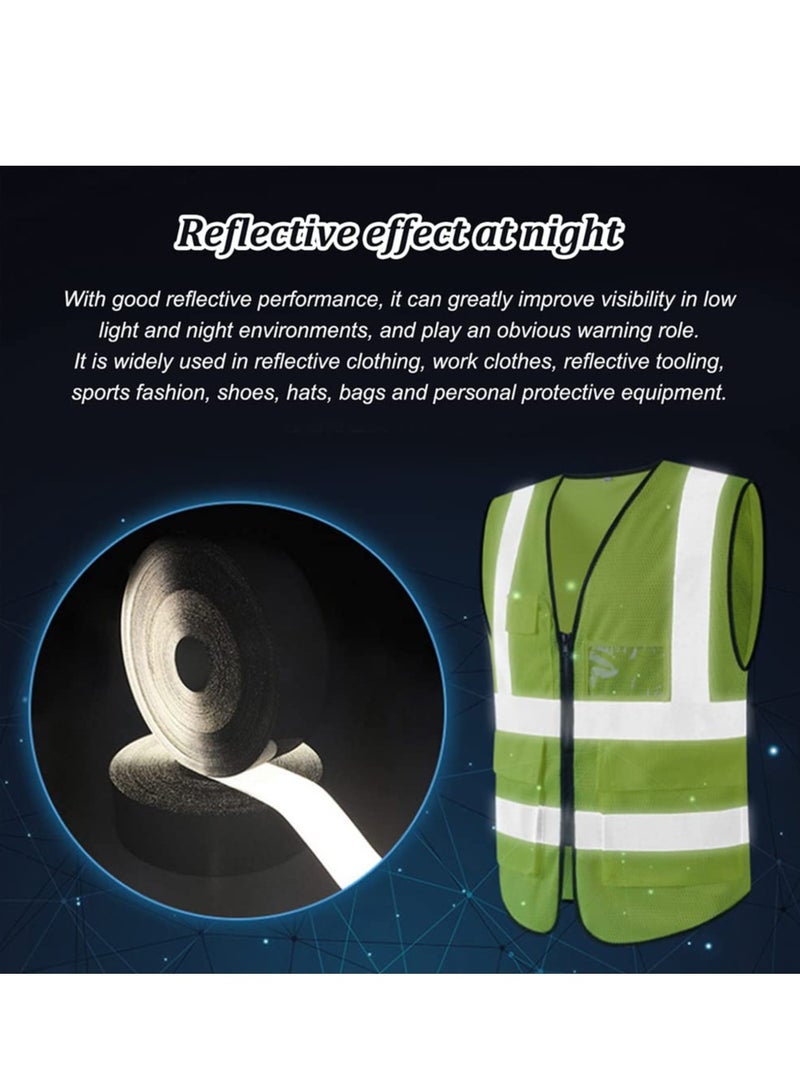 KASTWAVE 25mmx25m Black Iron on Reflective Tape, TC Hot Melt High Visibility Tape Heat Transfer Vinyl Film Tape DIY Reflective High Visibility Iron on Tape for Clothing - Image 5