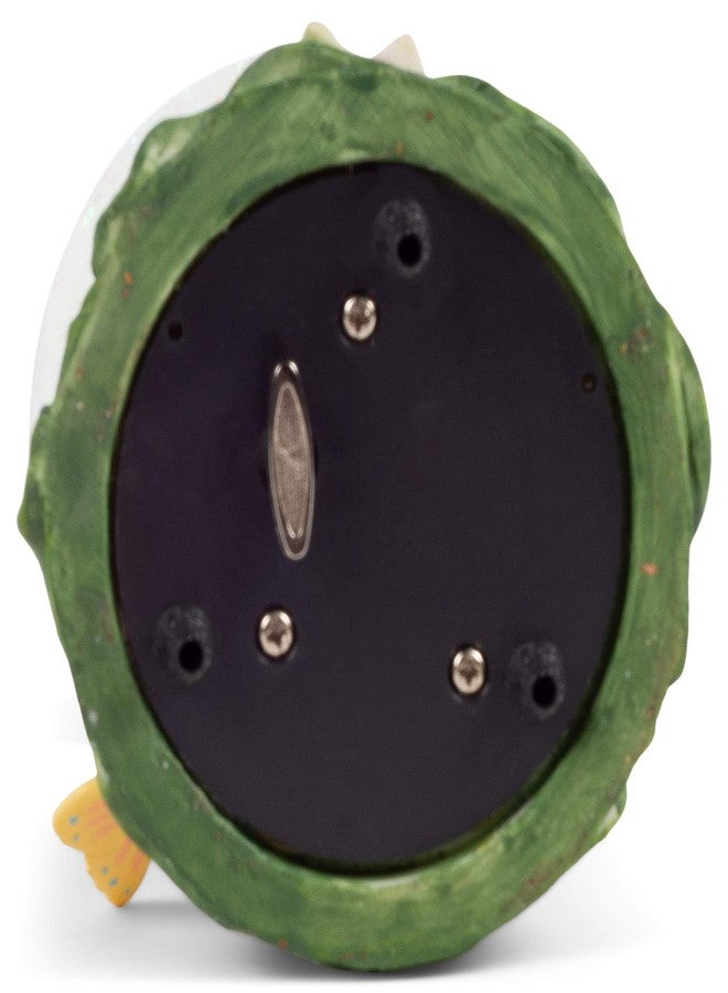 إيلانز ديزاينز مجسم طيور الطنان الخضراء من إيلانز ديزاينز، يرفرف بأزهار أرجوانية، مناسب لوضعه على الطاولة، قطره 100 مم، متين، مزين ببريق لامع، كرة ثلجية مائية تعزف لحن "أنت تنير حياتي". - Image 5