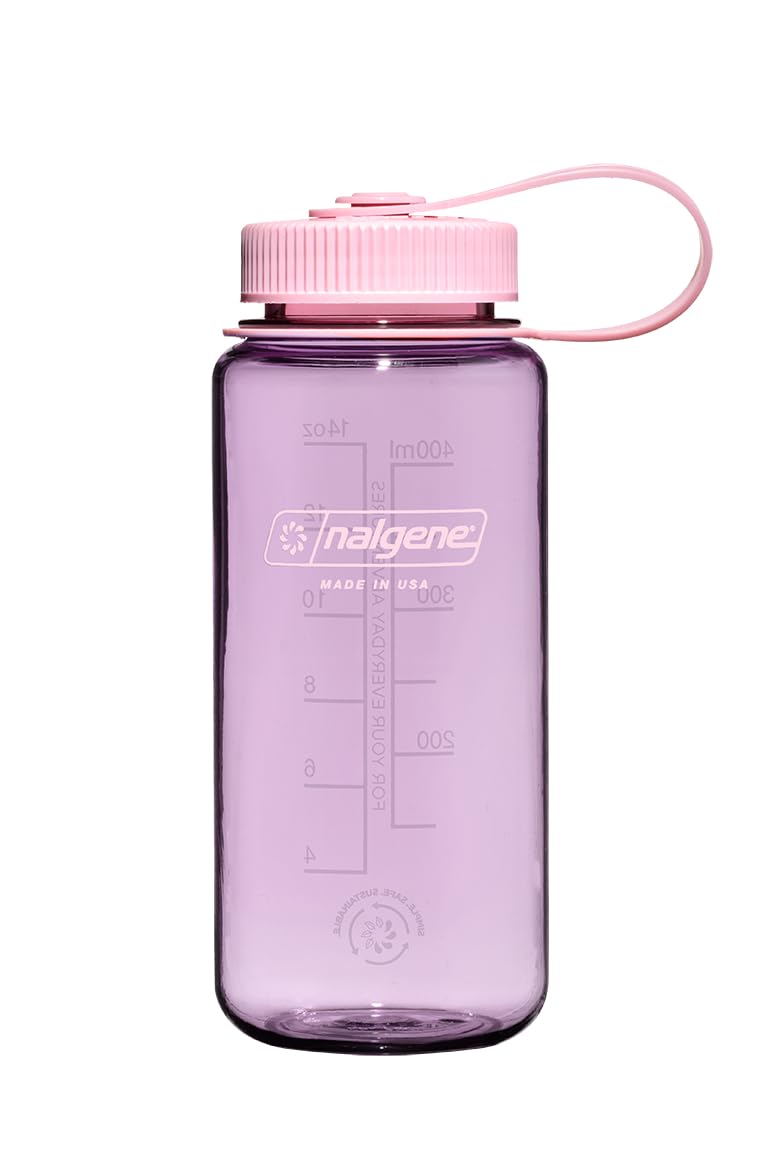 Nalgene Sustain Tritan BPA-Free Water Bottle Made with Material Derived from 50% Plastic Waste  16 OZ  Wide Mouth  Cherry Blossom - Image 1