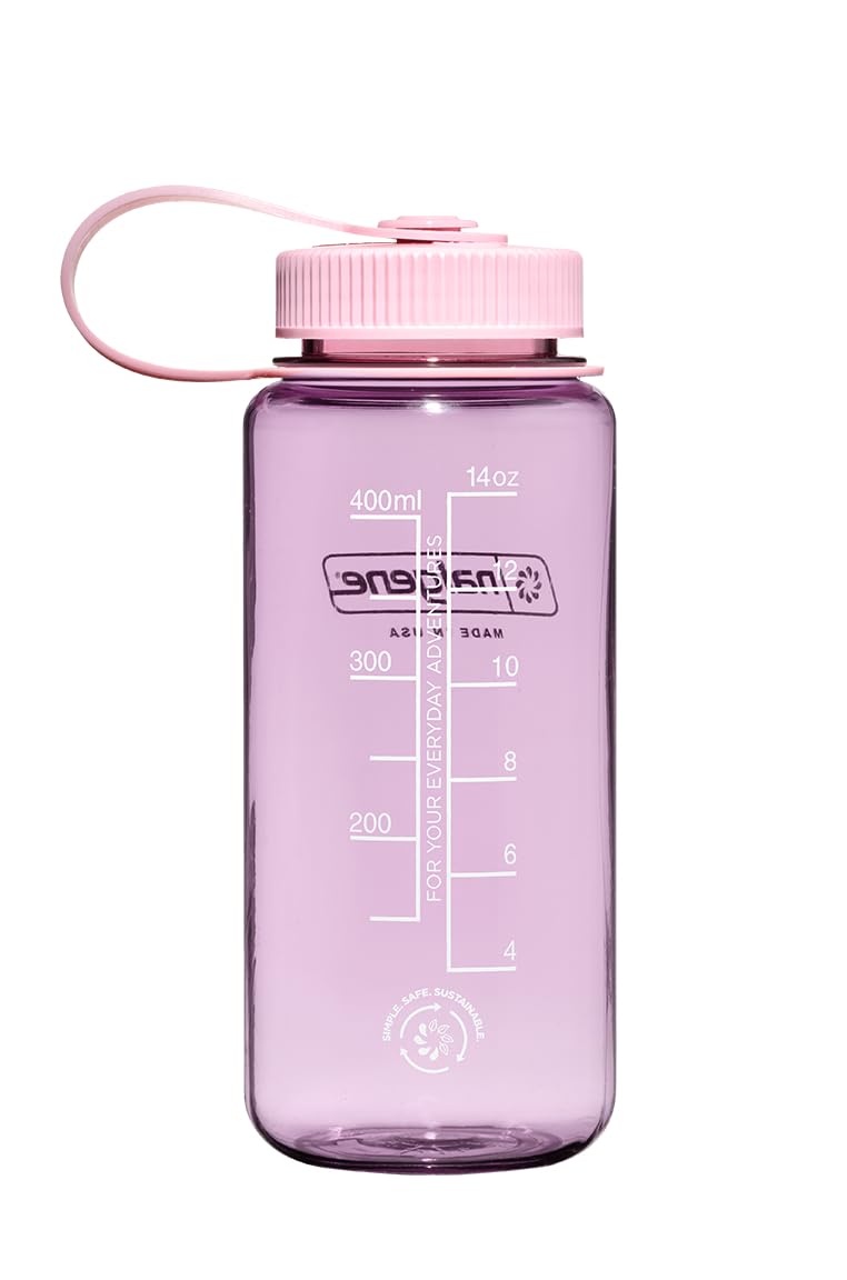 Nalgene Sustain Tritan BPA-Free Water Bottle Made with Material Derived from 50% Plastic Waste  16 OZ  Wide Mouth  Cherry Blossom - Image 2