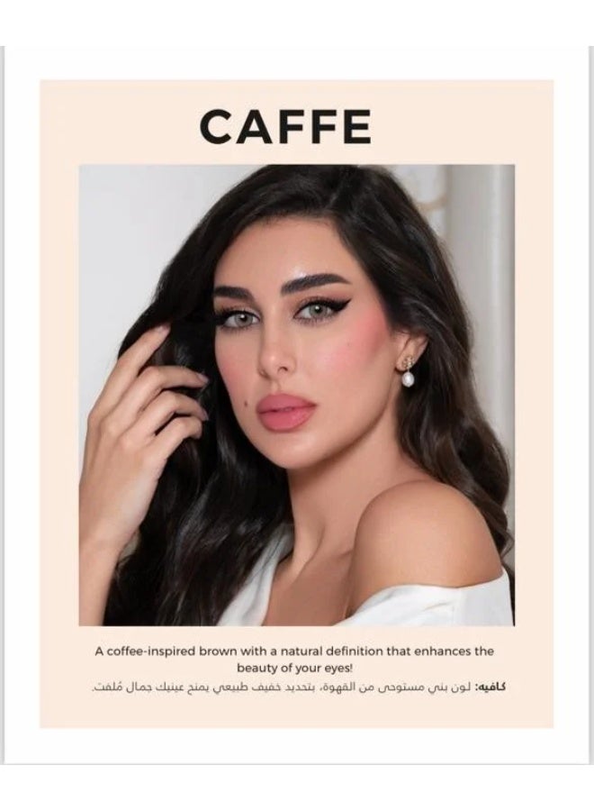 LensMe Lens Me (Cafe) Cosmetics, a pack of two lenses. Contact lenses for use for 6 months, colored contact lenses. - Image 1