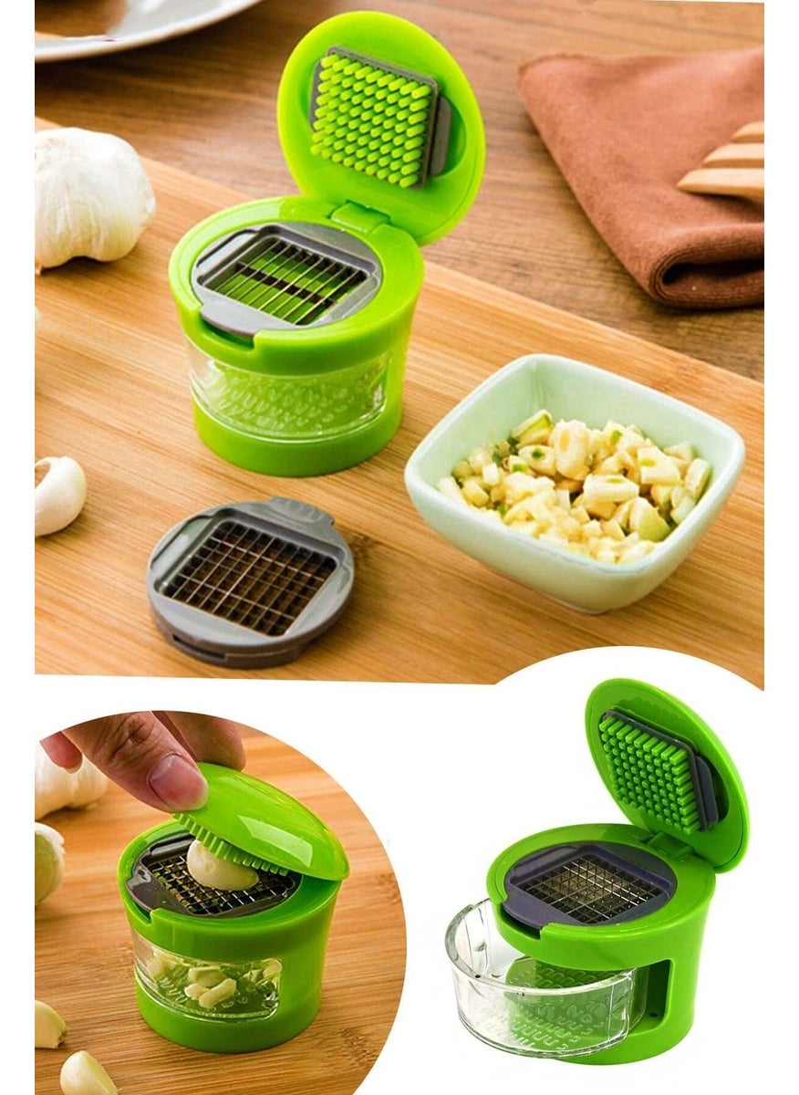 İstesende - Garlic Chopper Garlic Crusher and Chopper with Chamber - Image 1