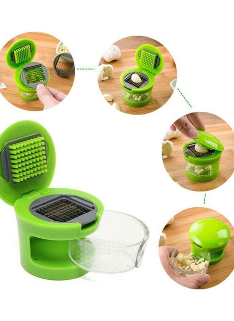 İstesende - Garlic Chopper Garlic Crusher and Chopper with Chamber - Image 1